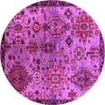 thumbnail image 1 of Ahgly Company Indoor Round Oriental Pink Industrial Area Rugs, 6' Round, 1 of 4