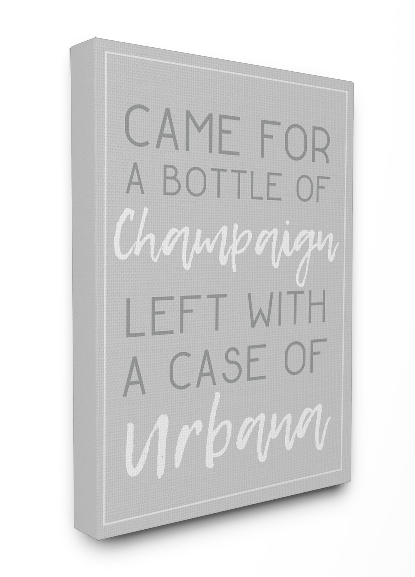 The Stupell Home Décor Collection Champaign Urbana Dark Grey Typography Stretched Canvas Wall Art 16 x 20 The Stupell Home Décor Collection Champaign Urbana Dark Grey Typography Stretched Canvas Wall Art 16 x 20