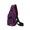 Purple, variant on Crossbody Fanny Packs For Women Multi-Functional Colorful USB Charging Sling Chest Bag, Business Leisure Travel One Shoulder Crossbody Purse