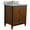 Walnut, variant on MCM 31" Single Oval Sink Solid Wood Vanity in Walnut/Gray Granite Stone