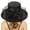 Black, variant on Womens Summer Beach Hat Wide Leaf Flower Dress Hat Casual Breathable Sun Cap for Bridal Shower Vacation Travel
