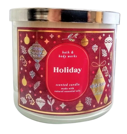 Bath & Body Works 14.5 oz Holiday Scented Jar Candle with Soy Blend Wax