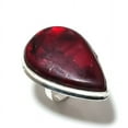 thumbnail image 2 of Natural Red Labradorite Gemstone 925 Sterling Silver Gift Ring Size 10, 2 of 2