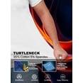 thumbnail image 5 of URBAN BUCK Short Sleeve Mock Turtle Neck Shirt Men Slim Fit Mock Neck Sweatshirt - Casual Ribbed Turtlenecks Sweater Murphy White Men T Shirt-XL, 5 of 7