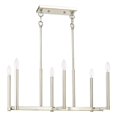 thumbnail image 4 of Livex Lighting - Alpine - Six Light Linear Chandelier in Modern Style - 12, 4 of 5