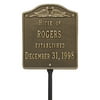 Personalized Whitehall Products Wedding Lawn Plaque with Brass Finish