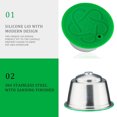 thumbnail image 3 of BeesClover Filtres Réutilisables Coffee Capsule en Acier Inoxydable Lavable et Rechargeable, 3 of 8