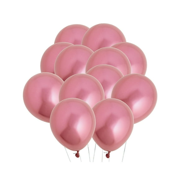 Latex Balloons Red Chrome 5" Bulk 144 Pc