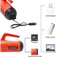 thumbnail image 4 of IBAOIBAOLEA A Ultra Bright Handheld Flashlight 6000 Lumens 6000mAH Large Portable USB Rechargeable IBAOLEA D Spotlight Flashlight High Power Outdoor Searchlight Torch with Power Bank Function (Red), 4 of 7
