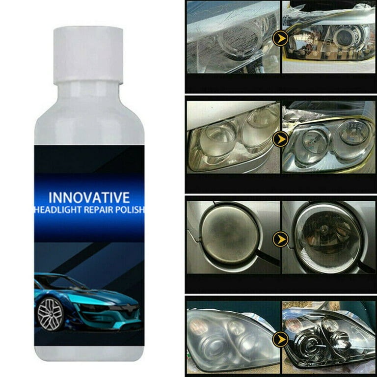 Car Headlight Cover Len Restorer Cleaner Repair Liquid Polish Kit