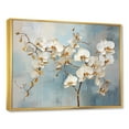 thumbnail image 2 of Designart "Blooming Beige And Gold Orchid I" Orchids Floater Framed Canvas Prints, 2 of 5