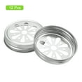 thumbnail image 3 of Uxcell 12 Pack Mason Jar Lids Regular Mouth Canning Lids with Straw Hole, 3 of 6