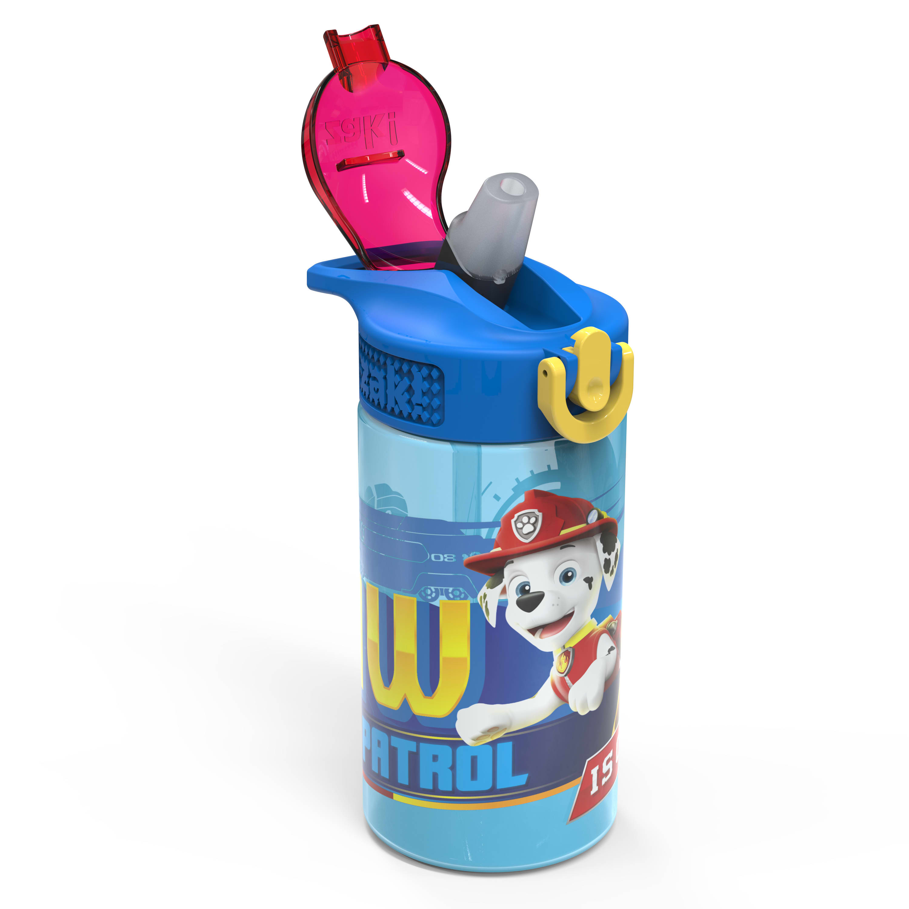 Zak Designs Paw Patrol 16 Ounce Reusable Plastic Water Bottle, Chase and Marshall - image 2 of 8