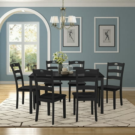  Clearance 7 Piece Dining Table Set Modern Kitchen Table 