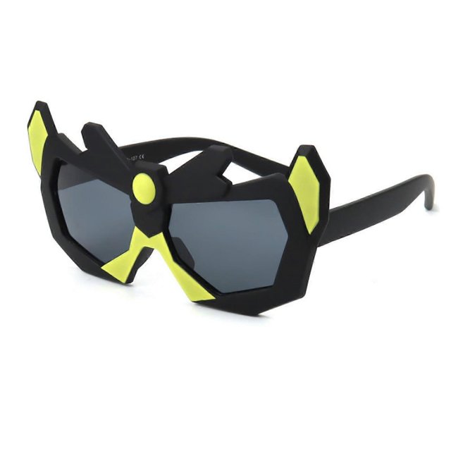 Gafas de sol polarizadas para niños con dibujos animados, protección UV y espejo - Superman negro