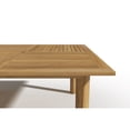 thumbnail image 4 of Curated Maison Theophile Teak Outdoor Dining Table with Umbrella Hole in Natural, 4 of 4