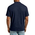 thumbnail image 4 of Fabrcox Mens Short Sleeve Shirts Lace Up V Neck T Shirts for Men Regular Fit Breathable Lightweight Workout Summer Shirt Men XXL, 4 of 7