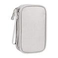 thumbnail image 1 of Organizador de cables de viaje, accesorios tecnológicos, bolsa organizadora, a prueba de golpes, organizador de viaje para dispositivos electrónicos, Gris grande, 1 of 8