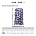 thumbnail image 4 of Honeii Blue Skull Flower print basktball shirt for men and women, Unisex basketball jersey for Theme party-Small, 4 of 6