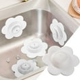 thumbnail image 4 of ionze Kitchen Tools 2pcs Drain Hair Catcher Shower Drain Covers Durable Silicone Hair Stopper Bathtub And Shower Drain Protectors For Bathroom Bathtub And Kitchen Kitchen Accessories （White）, 4 of 7