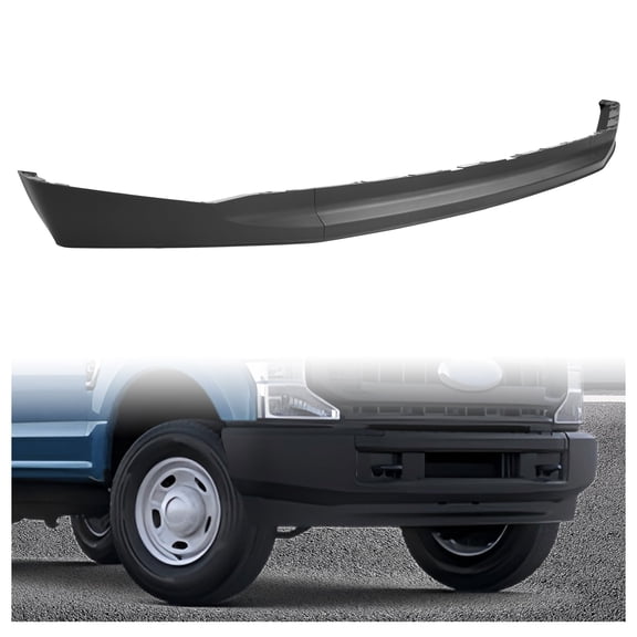 Kojem Front Bumper Valance 4" Tall for 2020-2022 Ford F250 F350 F450 Super Duty (2WD Models) Lower Deflector Valance Panel Air Dam Black Replaces FO1095293 LC3Z17626BA