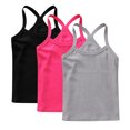 thumbnail image 5 of GERsome 3 Pack Girls Tank Tops Soft Cotton Undershirts Toddler Kids Girls Sleeveless Camisole Tops Summer Round Neck T Shirts, Sizes 3-4 Years, 5 of 9
