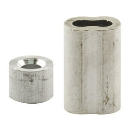 Prime-Line 1/4 in. D Aluminum Cable Ferrules and Stops Prime-Line 1/4 in. D Aluminum Cable Ferrules and Stops
