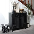 thumbnail image 2 of Modern Black Wood Cabinet / Spacious Storage for Living Room, Bedroom or Entryway, 2 of 3
