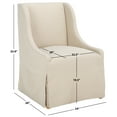 thumbnail image 3 of Safavieh Aberdore Modern Wood and Fabric Dining Arm Chairs, Sand, 3 of 6