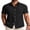 Black, variant on COOFANDY Mens Short Sleeve Casual Shirts Summer Textured Shirts Button Down Linen Shirts