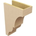 thumbnail image 5 of 7"W x 14"D x 21"H Classic Asheboro Rough Cedar Woodgrain TimberThane Corbel, Primed Tan, 5 of 6