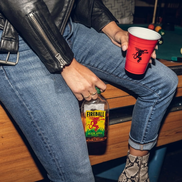 Fireball Blazin Apple Cinnamon Whisky, 750ml, 66 Proof, Plastic