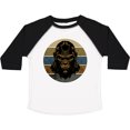 thumbnail image 3 of Inktastic Funny Gorilla Retro Sunset Boys Toddler T-Shirt, 3 of 5