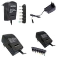 thumbnail image 1 of Adaptador de corriente, cargador universal, 30 W, 3 V, 12 V, con 6 enchufes, 1 of 1