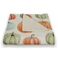 thumbnail image 3 of Creative Products Pumpkin Pattern 50x60 Coral Fleece Blanket, 3 of 3