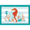thumbnail image 3 of Reed, Tara 18x13 Black Modern Framed Museum Art Print Titled - Coral Aqua I on Teal, 3 of 5