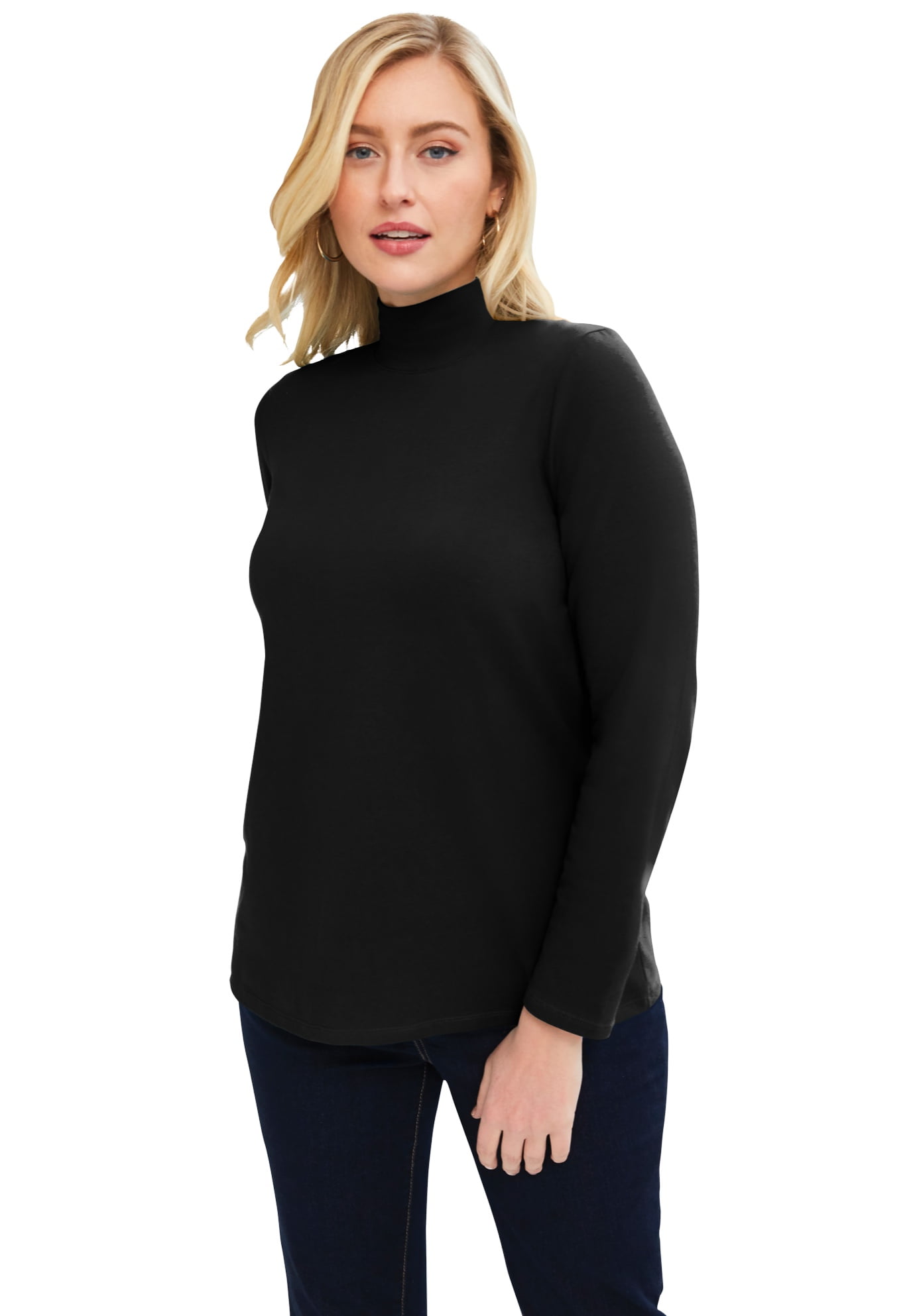 mock turtleneck plus size