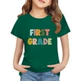 thumbnail image 1 of LIJCC Garçons Filles Premier Jour de Première Année Rentrée des Classes T-Shirt en Coton T-Shirt à Manches Courtes Haut T-Shirt à Imprimé Lettres Haut de Rentrée, 1 of 5
