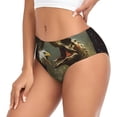 thumbnail image 2 of Fotbe Dinosaur Bald Eagle Calzones Estampados para Mujer – Ropa Interior de Algodón, Cómoda, Suave y Elástica-Medium, 2 of 6