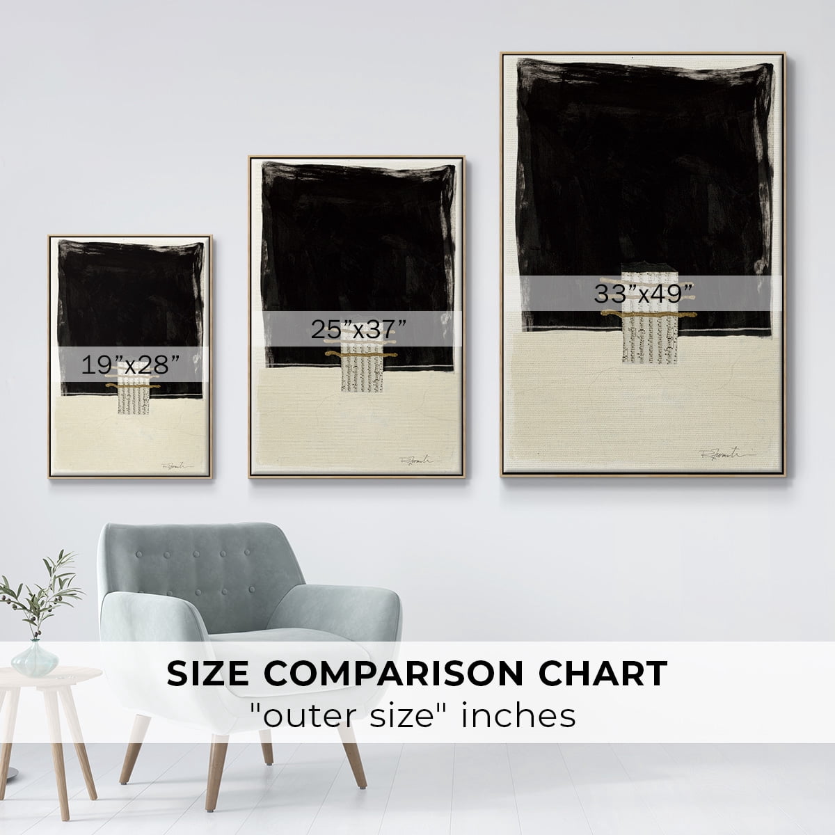 Standing Strong IV Framed Premium Gallery Wrapped Canvas - Ready to Hang - 27 x 41 - Natural Wood Floating Frame