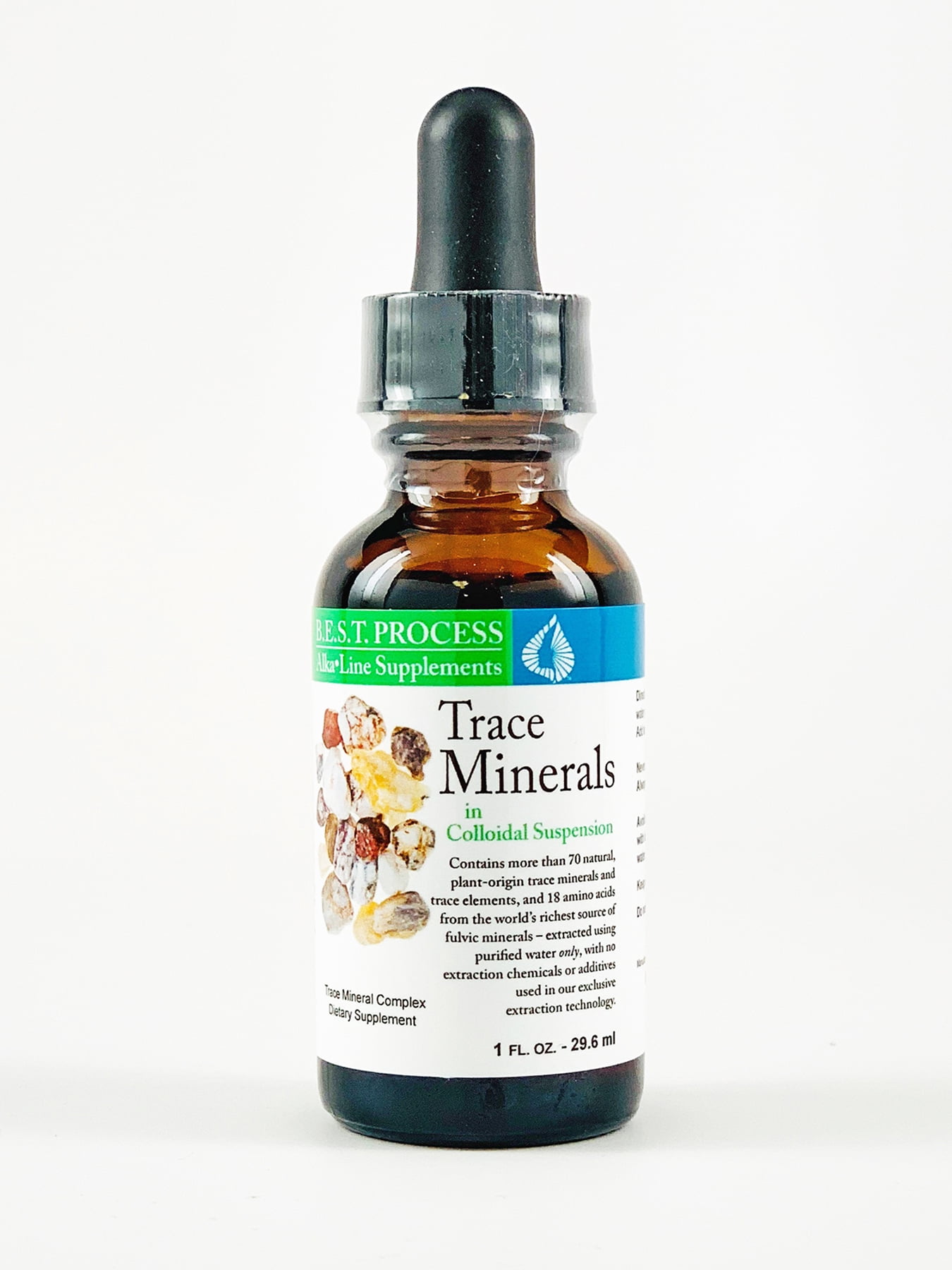 Morter Trace Minerals in Colloidal Suspension — Morter HealthSystem Best Process Alkaline — Nutrient Dense Trace Elements, Fulvic Minerals & Amino Acids — Boost Immunity, Energy, Digestion & Health