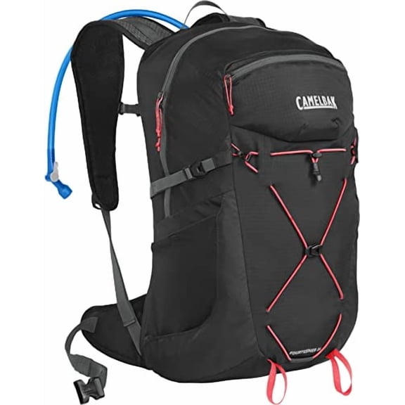 CAMELBAK WOMEN'S FOURTEENER 24 100OZ RESERVOIR HIKING - BLACK/FIERY CORAL