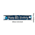 thumbnail image 3 of Happy 60th Birthday Banner with Balloons Fireworks and Gifts Background Backdrop Decors for Birthday Party Photography Props Birthday Decoration Party Supplies, 3 of 8