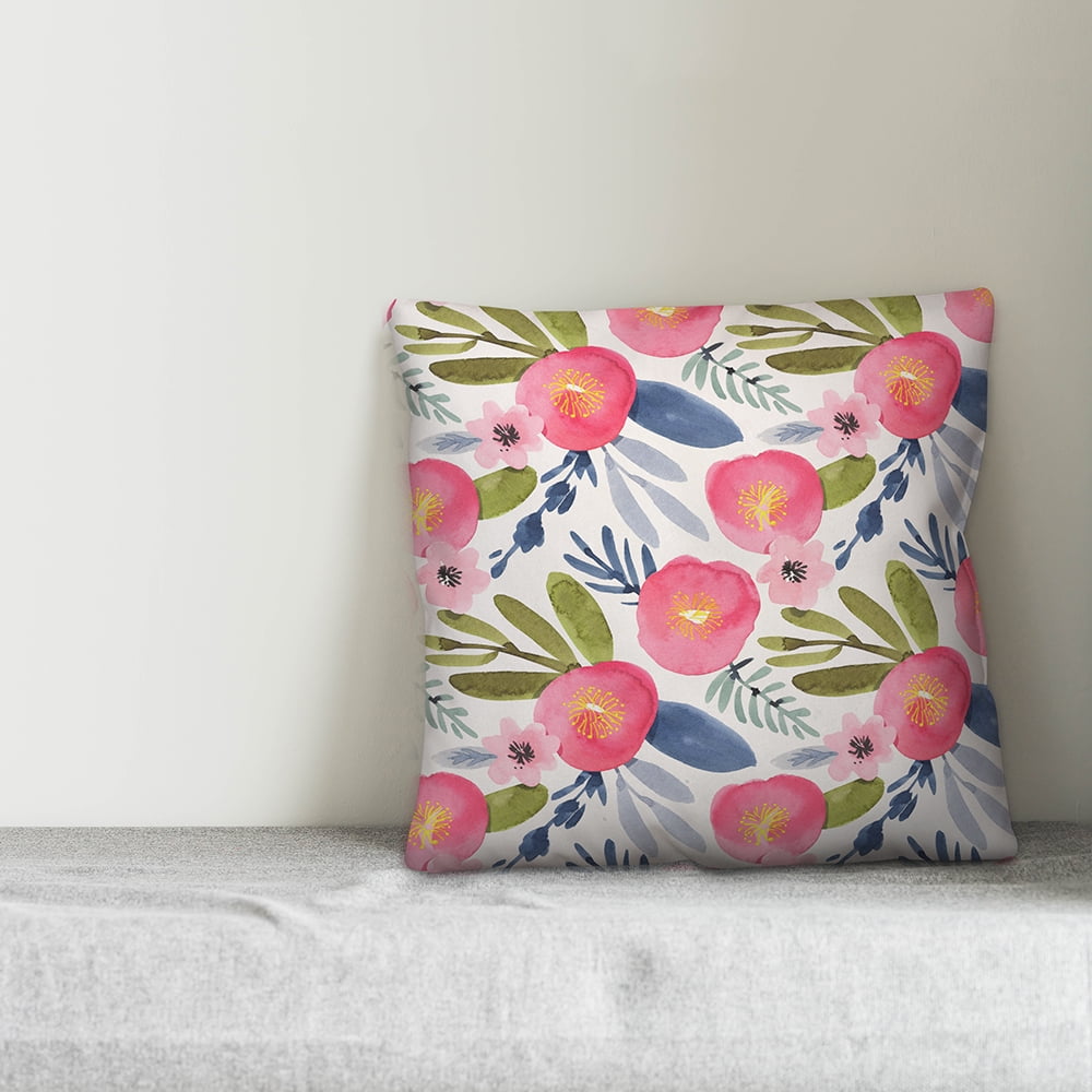 Creative Products Watercolor Floral Pink 16x16 Indoor / Outdoor Pillow