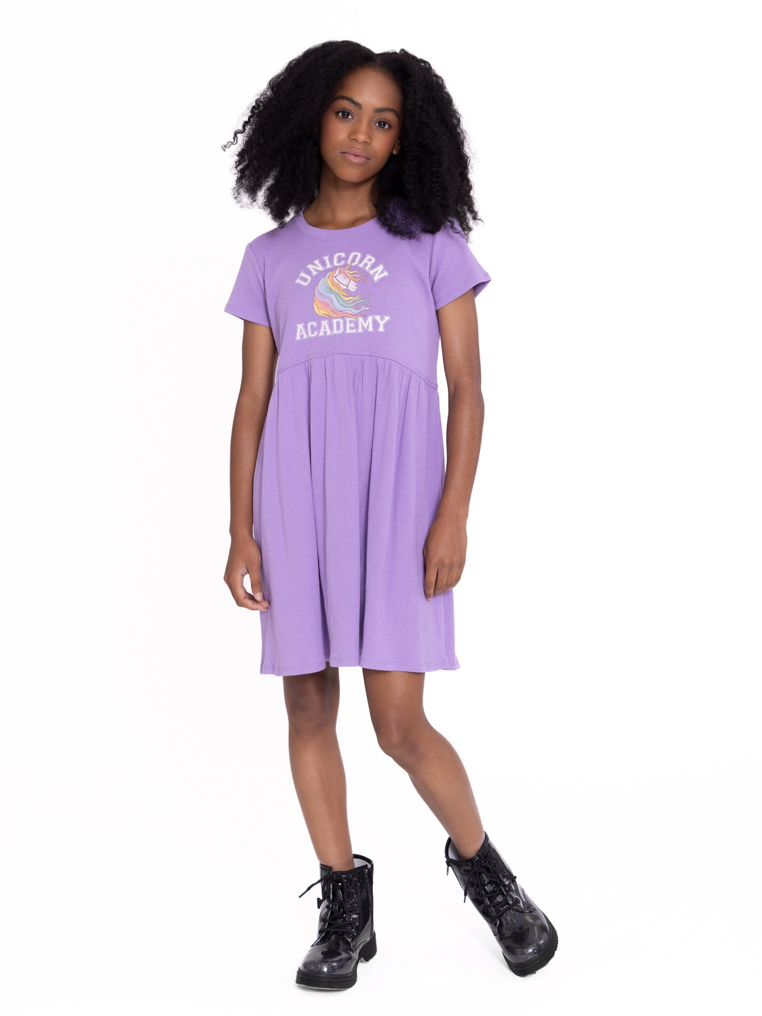 Union Academy Comfort Fit Graphic Short Sleeve Dress, 6-6X (Girl's)