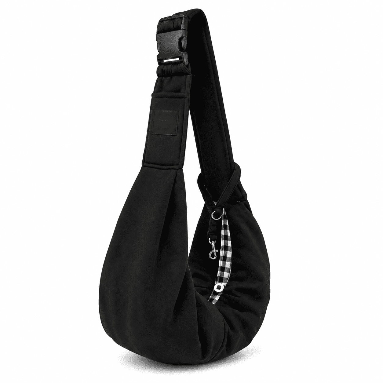 Pet Carrier for Small Dogs and Cats Pet Sling Carrier Adjustable Strap, Comfortable Sling Design for Dog Travel Bag and Puppy Carrier Black
