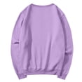 thumbnail image 5 of Women's Crew Neck Sweatshirt Long Sleeve Tops for Women Fall Clothes Outfits 2026 Fashion,Comfy Loose Fit Shirts,Casual Basic Pullover Light Purple 2XL, 5 of 7
