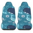 thumbnail image 1 of LAKIMCT Cute Sea Creatures Car Seat Covers Vehicle Front Seat Covers Universal Fit Seat Protector, 1 of 1