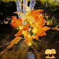 thumbnail image 3 of Solar-Powered Outdoor Maple Leaf Tree Light With Led Simulation Flowers For Garden And Patio Decoration, 3 of 9