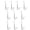 B, variant on Ywmsfl 10 Pcs High Strength Stainless Steel Meat Hooks for Hanging Beef Pork Grilling Hanger for Outdoor Cooking